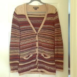 Cute multi-colored button-down cardigan